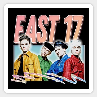 East 17 / Retro 90s Style Design Sticker